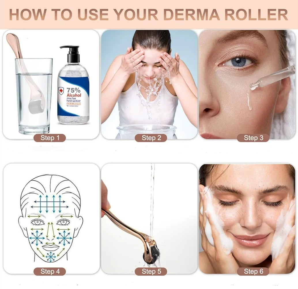 0.5mm Titanium Needles Derma Roller. 540 Needles