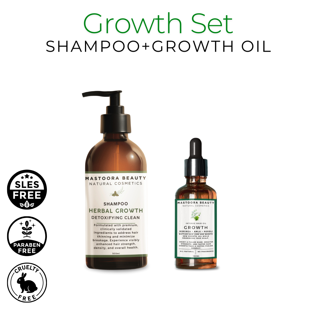 Herbal Detox Shampoo + Growth Oil Set image 0